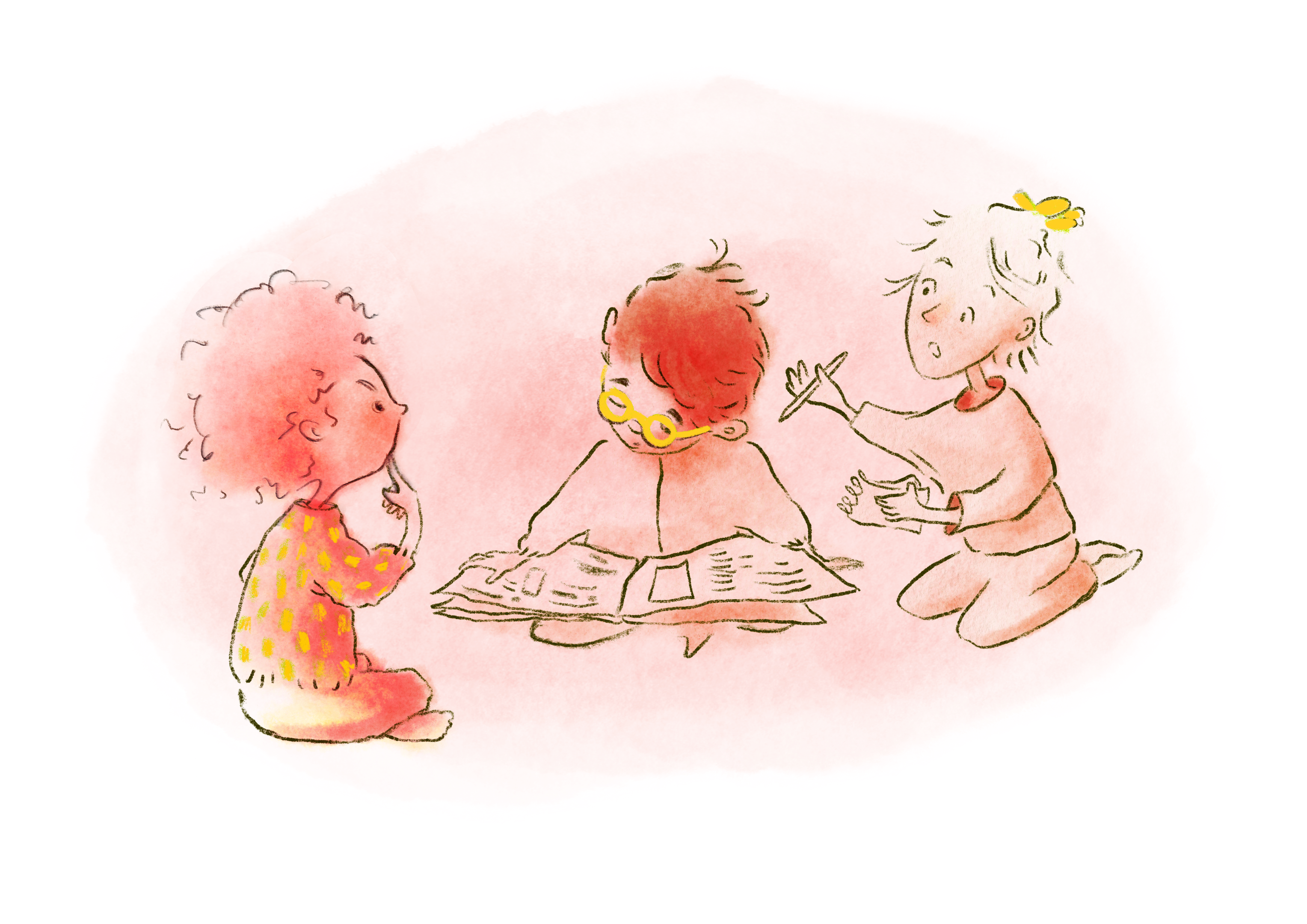 Illustration från Ina och Isbjörnsklubben